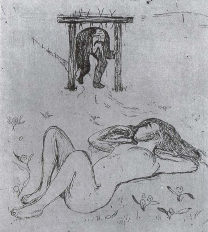 Edvard Munch At the chain